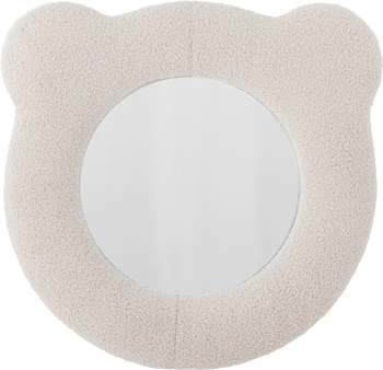 Kinderzimmer-Wandspiegel Bloomingville Baily Weiß Teddybär