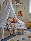 Kinderzimmer-Wandspiegel Bloomingville Baily Weiß Teddybär
