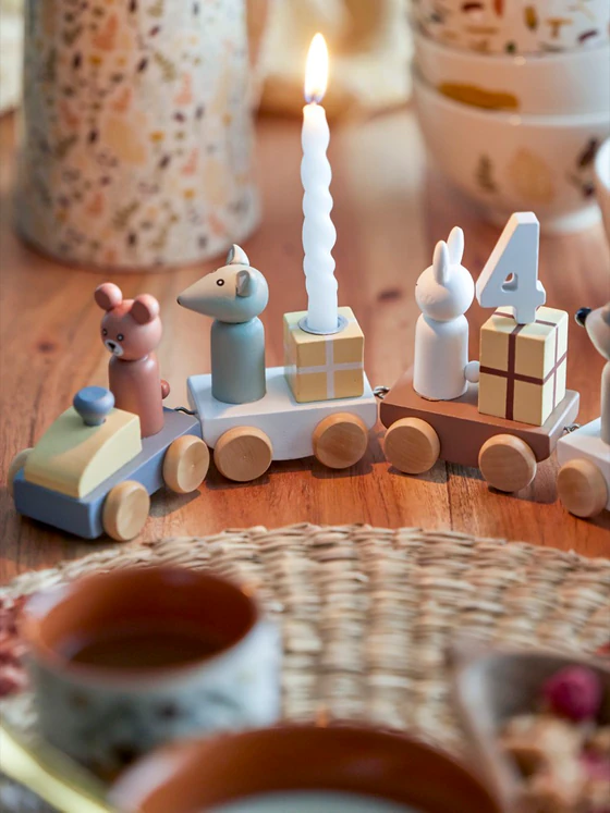 Geburtstagszug Kinder Bloomingville MINI Junaid Braun FSC®100%