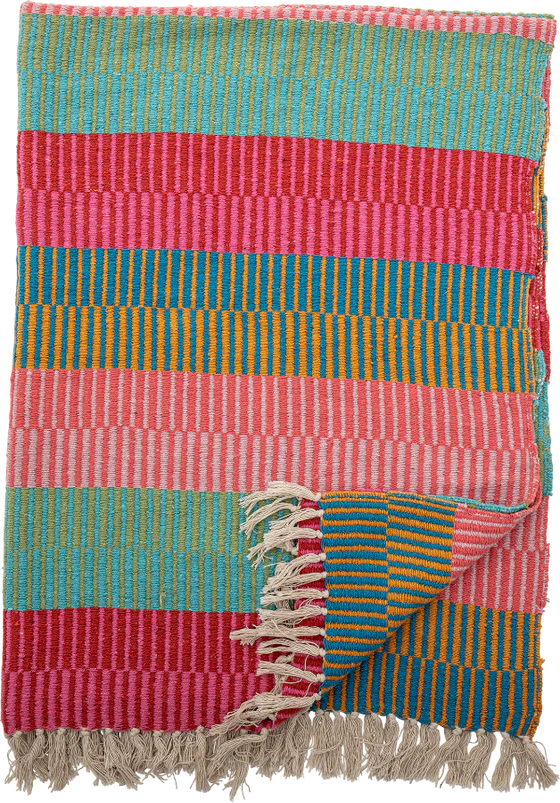 Wohn- und Kuscheldecke Bloomingville Isnel Grün Recycelt