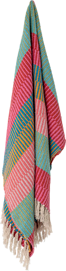 Wohn- und Kuscheldecke Bloomingville Isnel Grün Recycelt