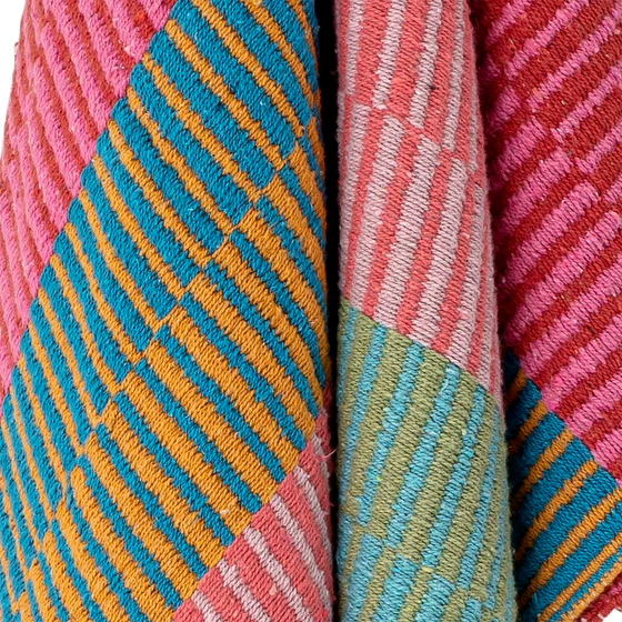 Wohn- und Kuscheldecke Bloomingville Isnel Grün Recycelt