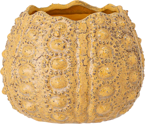 Blumentopf Bloomingville Logan Gelb Steingut – Handgefertigt