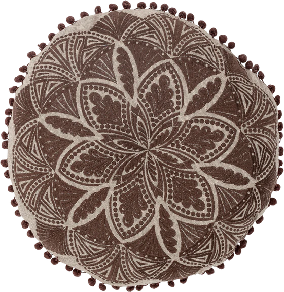 Dekokissen Bloomingville Cizzy Braun Baumwolle – Weiche Haptik