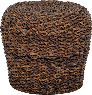 Handgefertigter Sitzhocker Bloomingville Braun Abaca Unikat