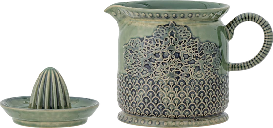 Manuelle Zitronenpresse Bloomingville Liselu Grün Steinzeug