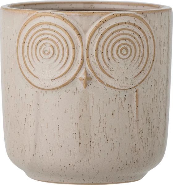 Dekorativer Blumentopf Bloomingville Dallas Natur Steinzeug