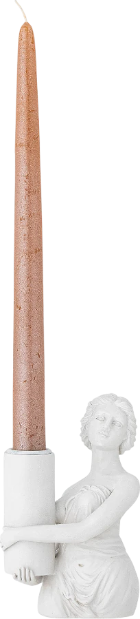 Kerzenhalter Medea Weiß Polyresin – Bloomingville Design-Highlight