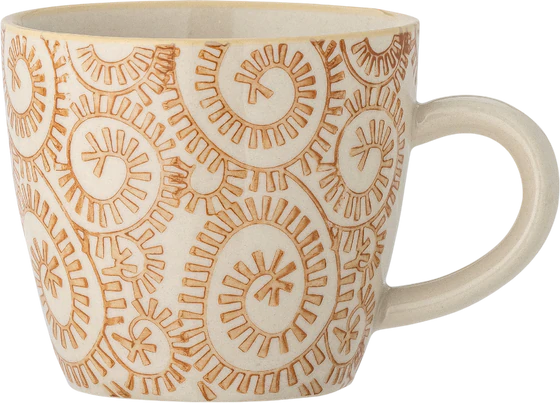 Kaffeetasse Steingut Orange Bloomingville Maple Unikat