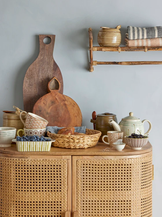 Kaffeetasse Steingut Orange Bloomingville Maple Unikat