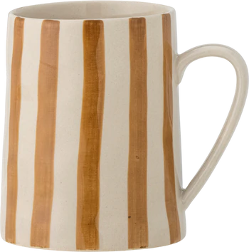 Trinkbecher Steingut Bloomingville Begonia Braun – Unikat Design