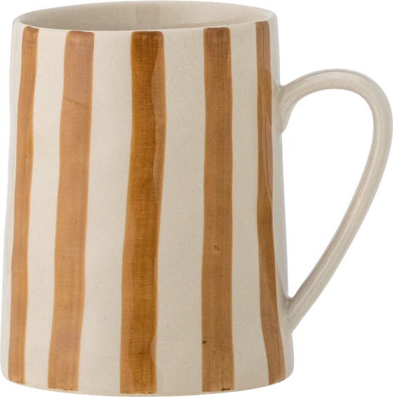 Trinkbecher Steingut Bloomingville Begonia Braun – Unikat Design