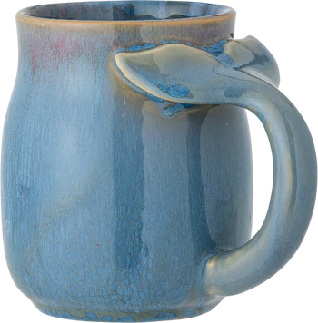 Becher mit Henkel Bloomingville Rinat Blue Steingut Unikat