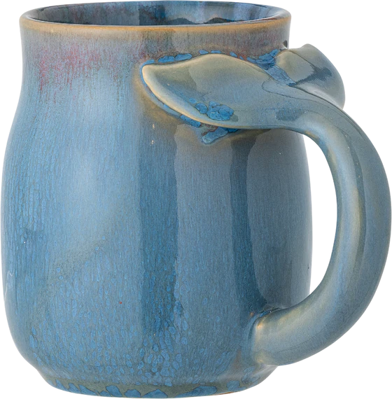 Becher mit Henkel Bloomingville Rinat Blue Steingut Unikat