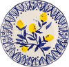 Speiseteller Steingut Maxima Blue Bloomingville – Handbemalt Unikat