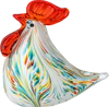 Glasfigur Huhn Bloomingville Livie Rot – Handgefertigtes Unikat