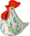 Glasfigur Huhn Bloomingville Livie Rot – Handgefertigtes Unikat