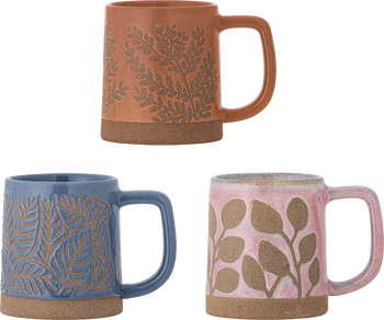 Becherset aus Steingut Bloomingville Kayce Blau – Einzigartiges Design