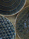 Tellerset Steingut Blau Bloomingville Elanor – Einzigartige Muster