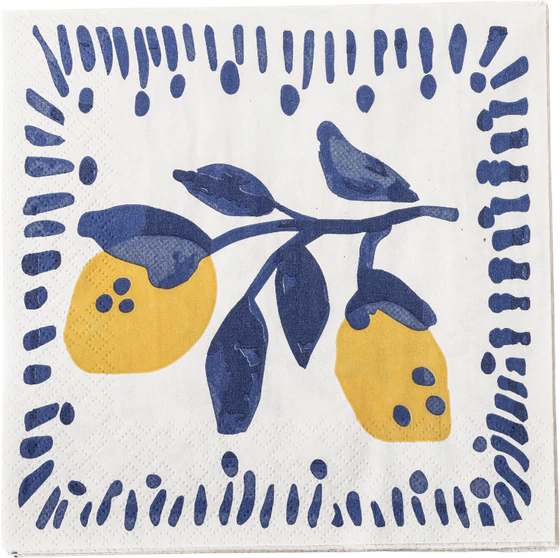 Papierservietten Bloomingville Maxima Blau FSC® Mix 33x33 cm