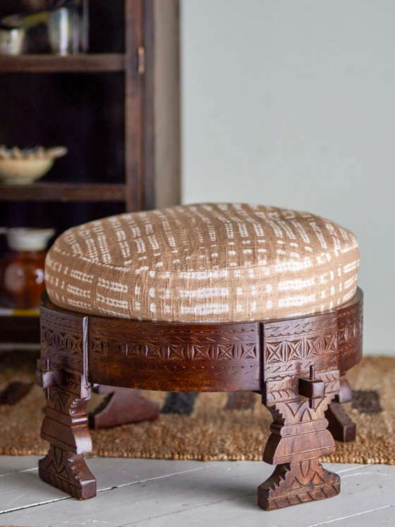 Multifunktionaler Hocker Bloomingville Paloma Mango Braun