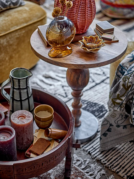 Multifunktionaler Hocker Bloomingville Paloma Mango Braun