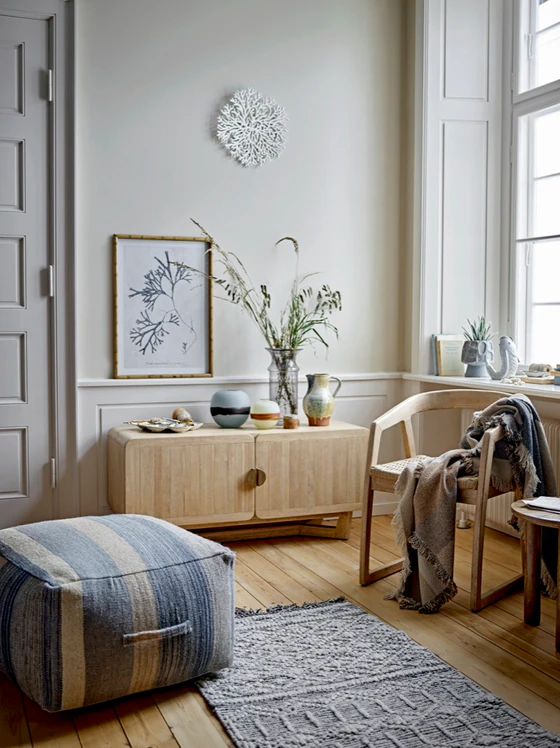 Sideboard Bloomingville Serrone Natur Gummibaumholz 120cm