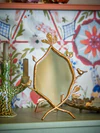 Dekorativer Tischspiegel Bloomingville Avila Gold – Botanisches Design