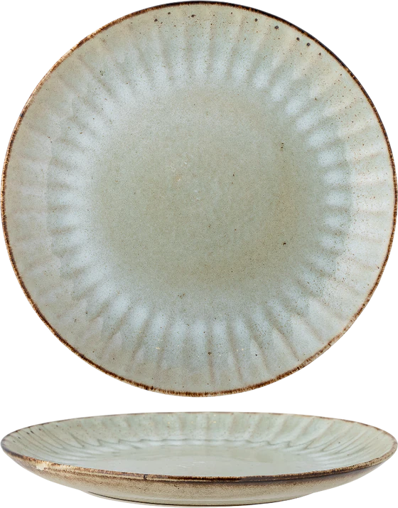 Essteller Bloomingville Fleur Natur Steinzeug – Unikat Design