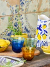 Trinkglas-Set Bloomingville Karu Blau Recycelt 4er Set