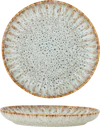 Speiseteller Bloomingville Fleur Natur Steinzeug Unikat 17 cm