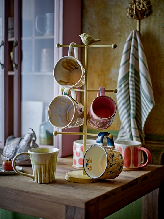 Becherset Steinzeug Joseph Grün Bloomingville – Unikate mit reaktiver Glasur