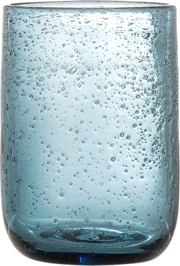 Trinkglas-Set aus Glas Blau Bloomingville – Mundgeblasen Unikat