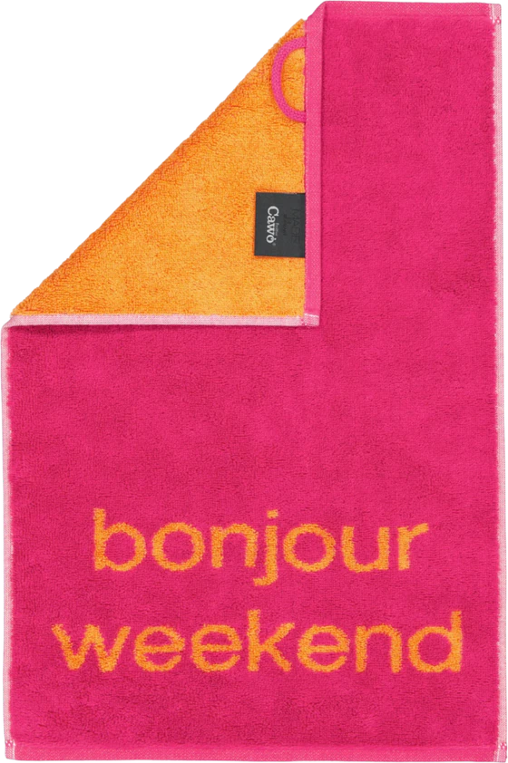 Handtuch Cawö Postcards 100-05 Bonjour – Flauschig Baumwolle