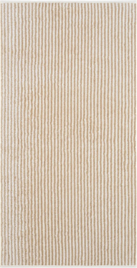 Handtuch Cawö Two-Tone Stripe 480-36 Natur Baumwolle Saugfähig