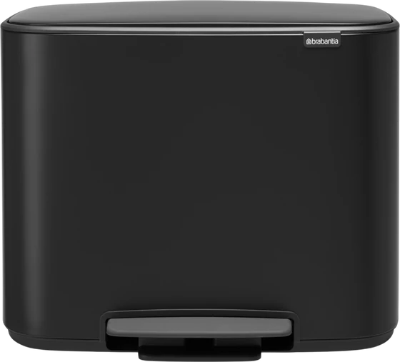 Treteimer 36L brabantia Bo – Soft-Close, Stahl, Recycling