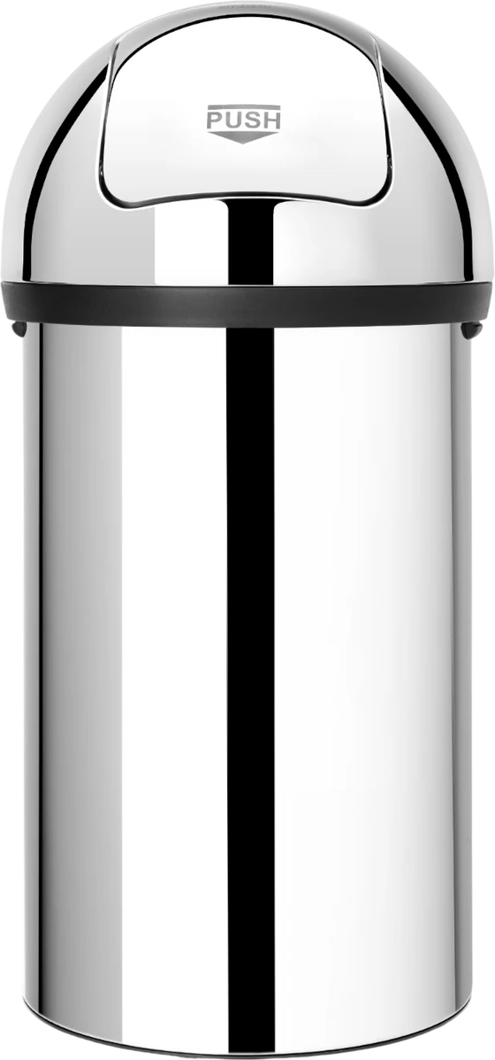 Abfalleimer brabantia Push Bin 60L – Stahlblech, geruchsdicht