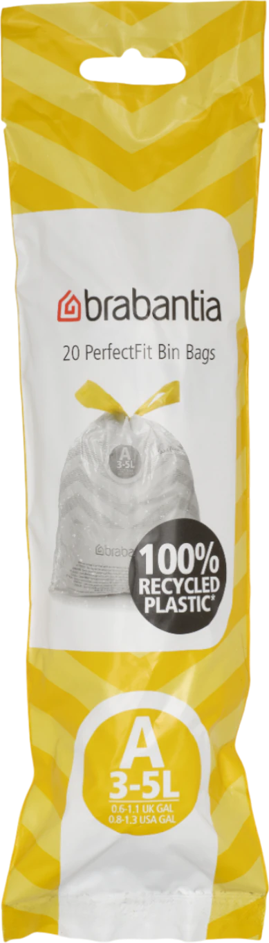 Müllbeutel für Abfallbehälter brabantia 3L A reißfest weiß
