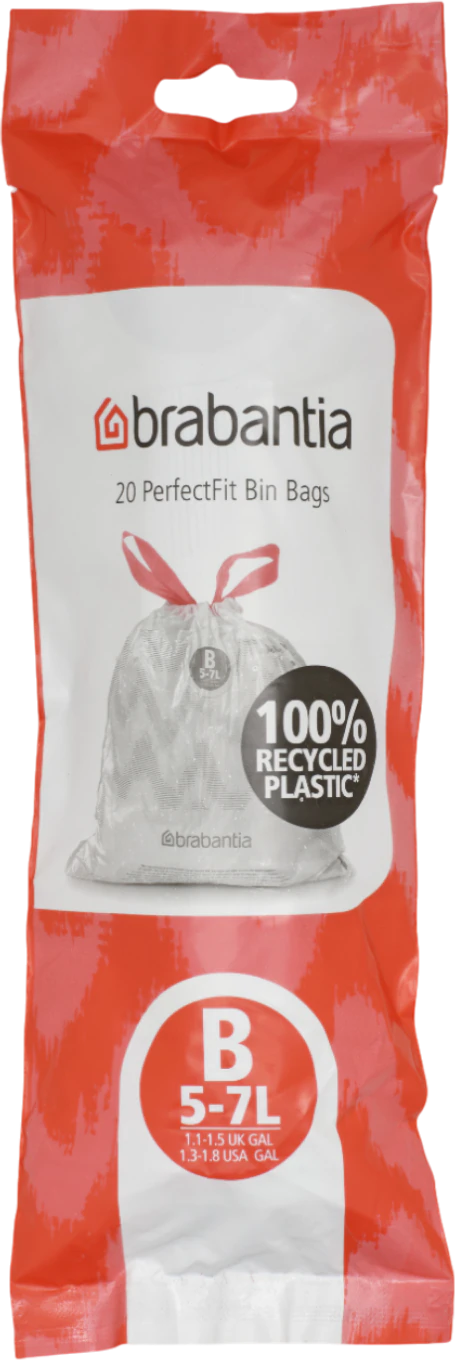 Müllbeutel brabantia 5L Typ B 20 Stk reißfest weiß
