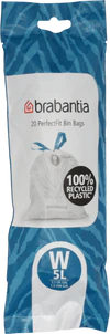 Müllbeutel brabantia PerfectFit 5L Weiß 20 Stk reißfest