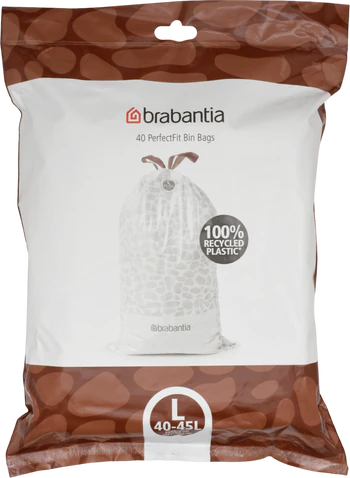 Müllbeutel brabantia PerfectFit 40-45L 40 Stk reißfest weiß