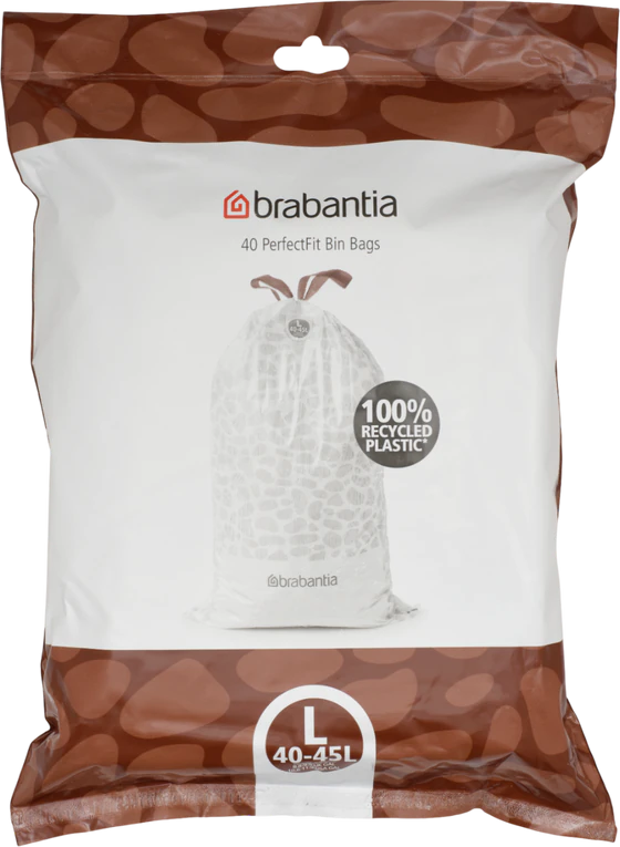 Müllbeutel brabantia PerfectFit 40-45L 40 Stk reißfest weiß