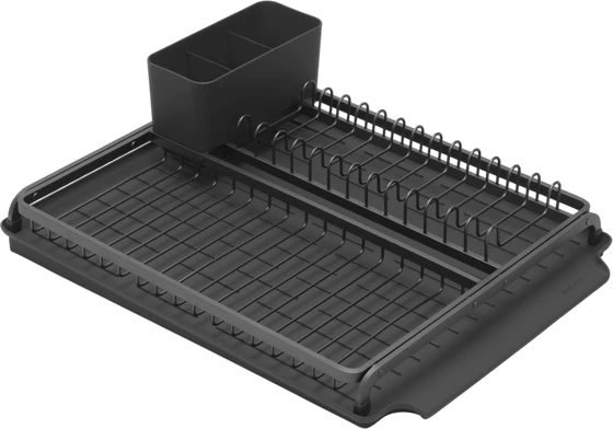 Geschirr-Abtropfgestell brabantia – Edelstahl, Abtropfschale