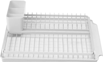 Geschirr-Abtropfgestell brabantia – Edelstahl, Abtropfschale