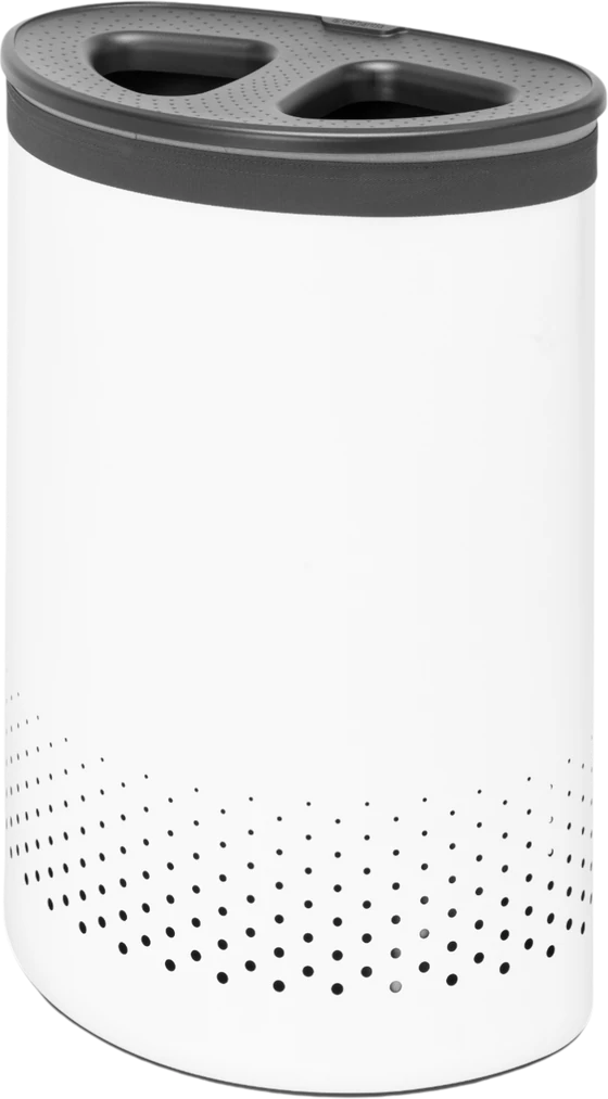 Wäschebox mit Trennsystem 55L Brabantia Selector – Stahl/Kunststoff