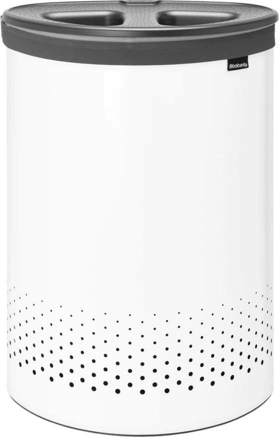 Wäschebox mit Trennsystem 55L Brabantia Selector – Stahl/Kunststoff