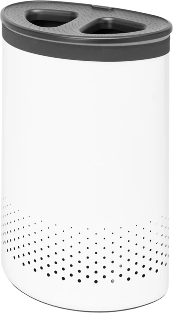 Wäschebox mit Trennsystem 55L Brabantia Selector – Stahl/Kunststoff