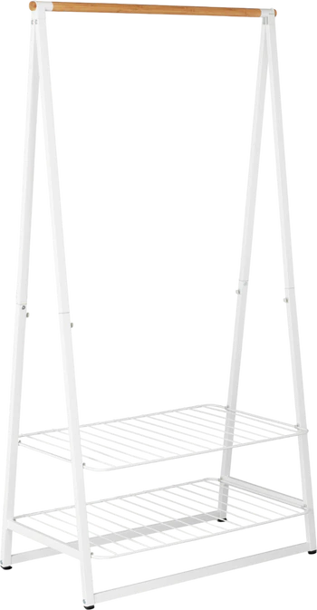 Freistehender Kleiderständer brabantia Linn – Stahl & Bambus