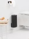 Toilettenpapierhalter Wandmontage brabantia MindSet Schwarz