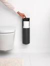 Toilettenpapierhalter Wandmontage brabantia MindSet Schwarz